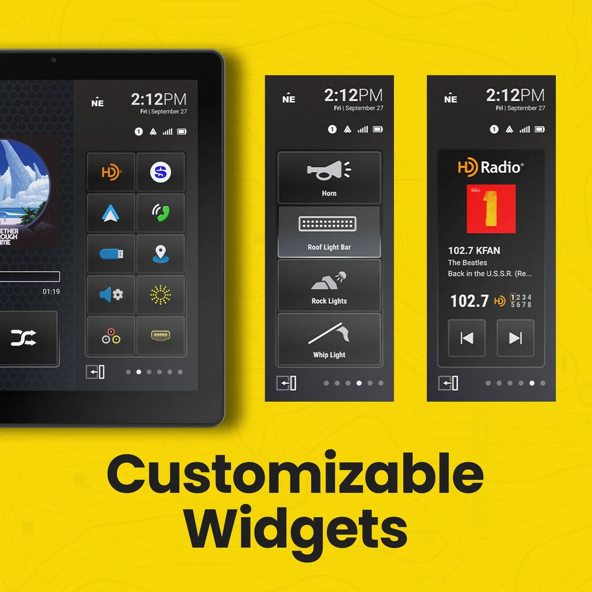 HORIZON12 Jeep Wrangler JL (2018-2023)/Gladiator JT (2020-2023) 12.8" Radio Plug-&-Play Kit product image