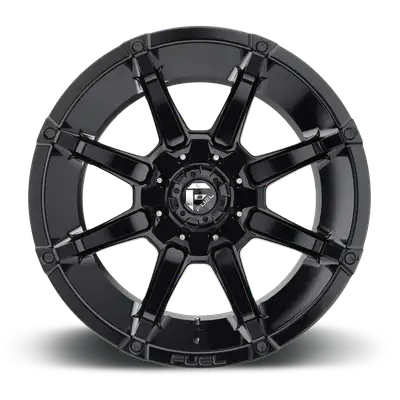 Fuel Off-Road Aluminum Wheels 20X10 Coupler D575 5 On 114.3/5 On 127 Gloss Black 78.1 Bore -24 Offset 8 Spoke Fuel Off Road Wheels