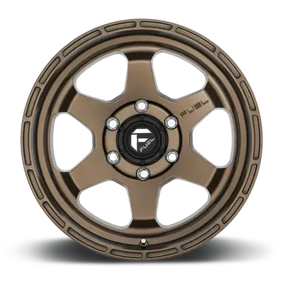 Fuel Off-Road Aluminum Wheels 17X9 Shok D666 6 On 139.7 Matte Bronze 106.3 Bore 1 Offset Fuel Off Road Wheels