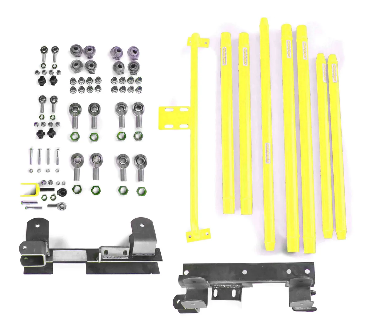 Steinjager Suspensions 1997-2002 Long Arm Travel Kit DOM Tubing, Manual Transmission Neon Yellow