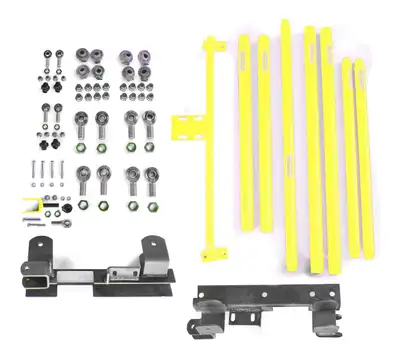 Steinjager Suspensions 1997-2002 Long Arm Travel Kit Chrome Moly Tubing, Automatic Transmission Neon Yellow