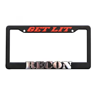 Recon Accessories Get Lit License Plate Frame (Fits All Std U.s. License Plates)