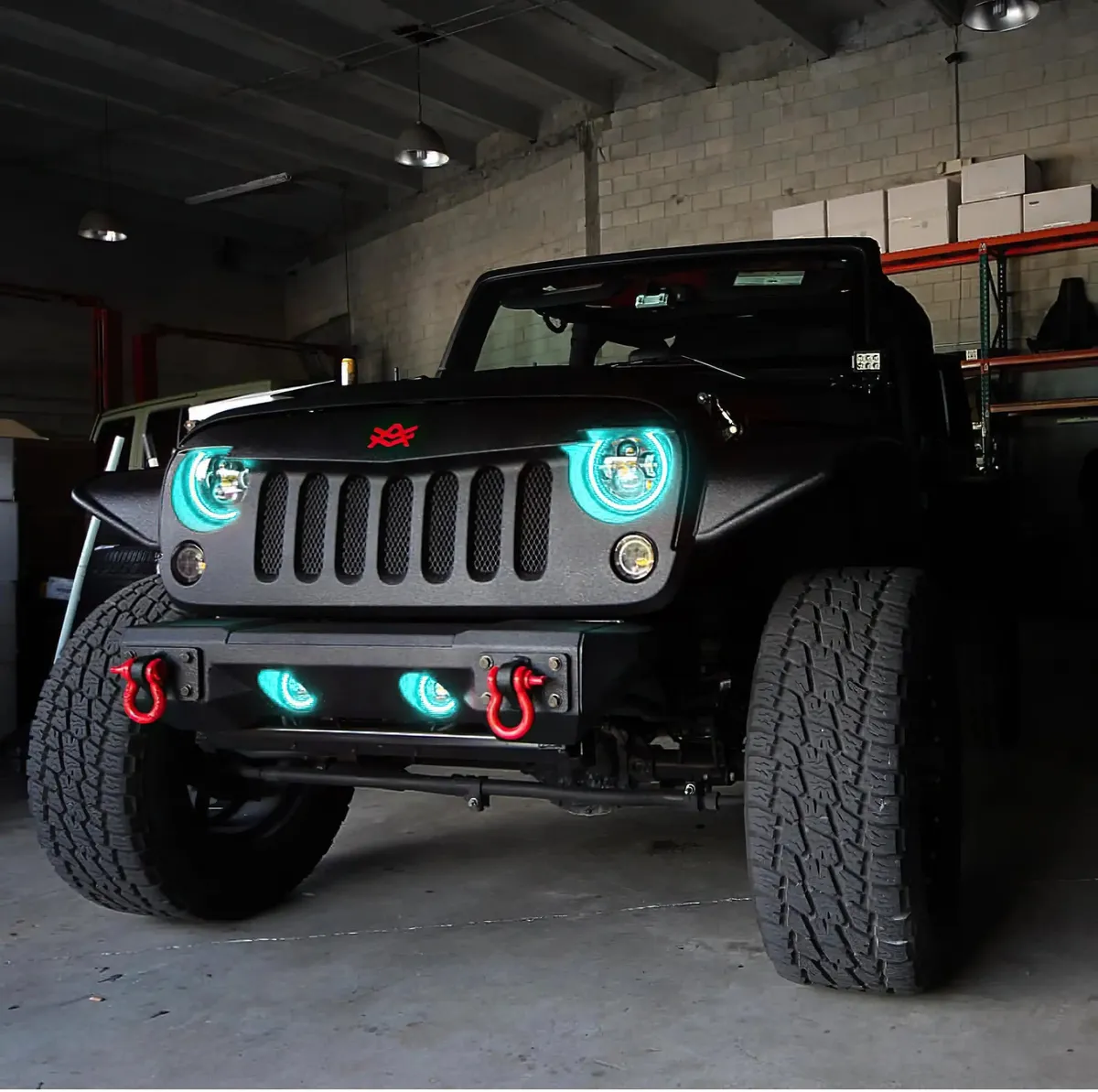 ORACLE Lighting 2007-2018 Jeep Wrangler JK LED Surface Mount Fog Light Halo Kit - White / No product image