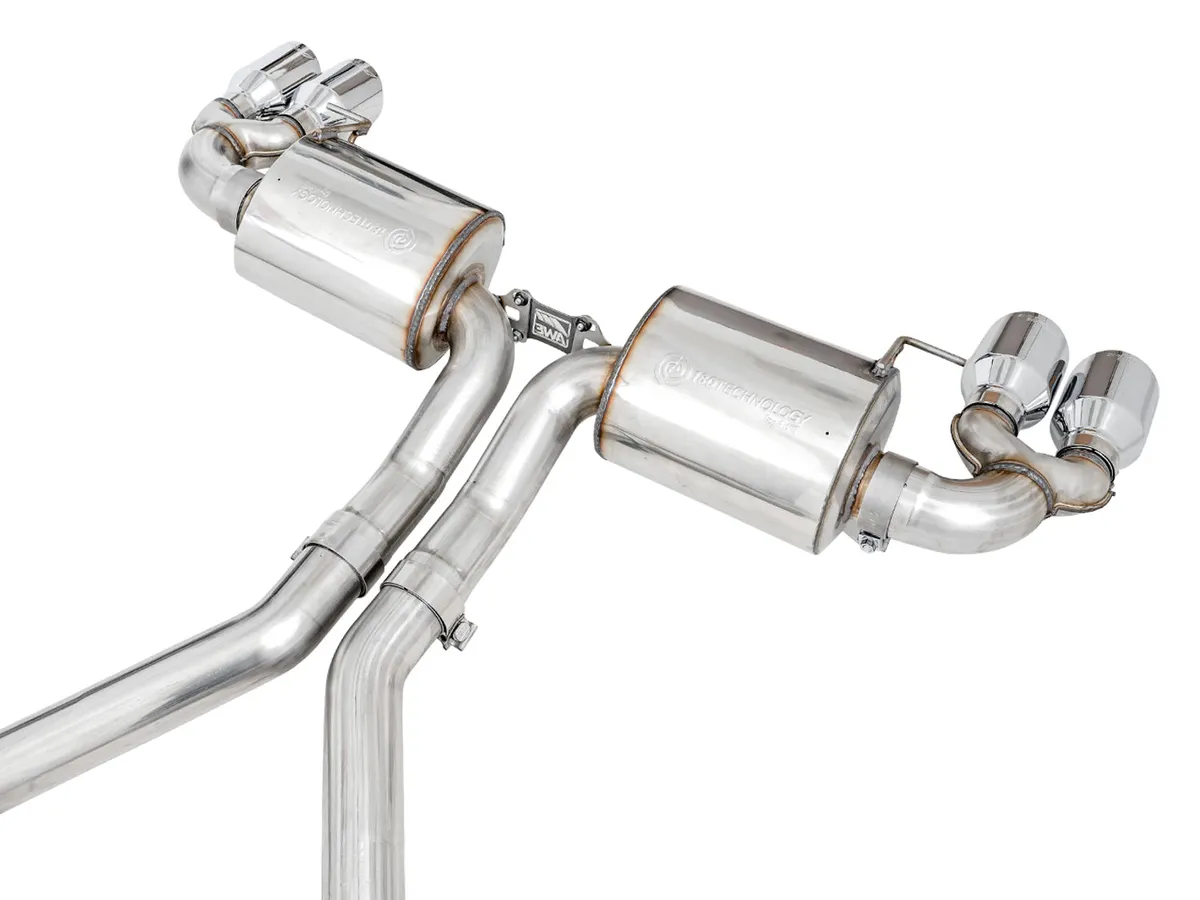 AWE Track Edition Exhaust for G2X M340i / M440i - Diamond Black Tips product image