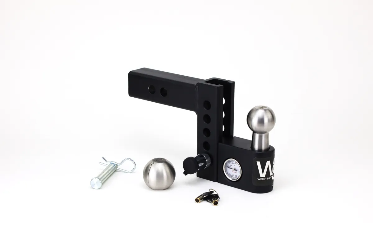 Aero Hitch Stainless Steel 4in Drop Hitch With 2in Shank (12.5k Gross Tongue Weight Rating) product image