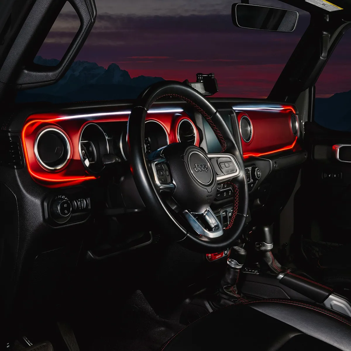 ORACLE Lighting 2018-2023 Jeep Wrangler JL/Gladiator JT Dynamic ColorSHIFT LED Interior Dash Board Kit product image