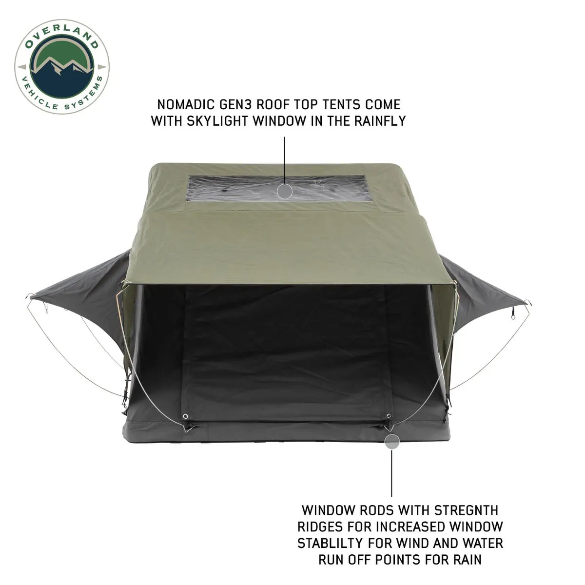 Nomadic 3 Standard Roof Top Tent 3 Person Roof Top Tent Overland Vehicle Systems product image