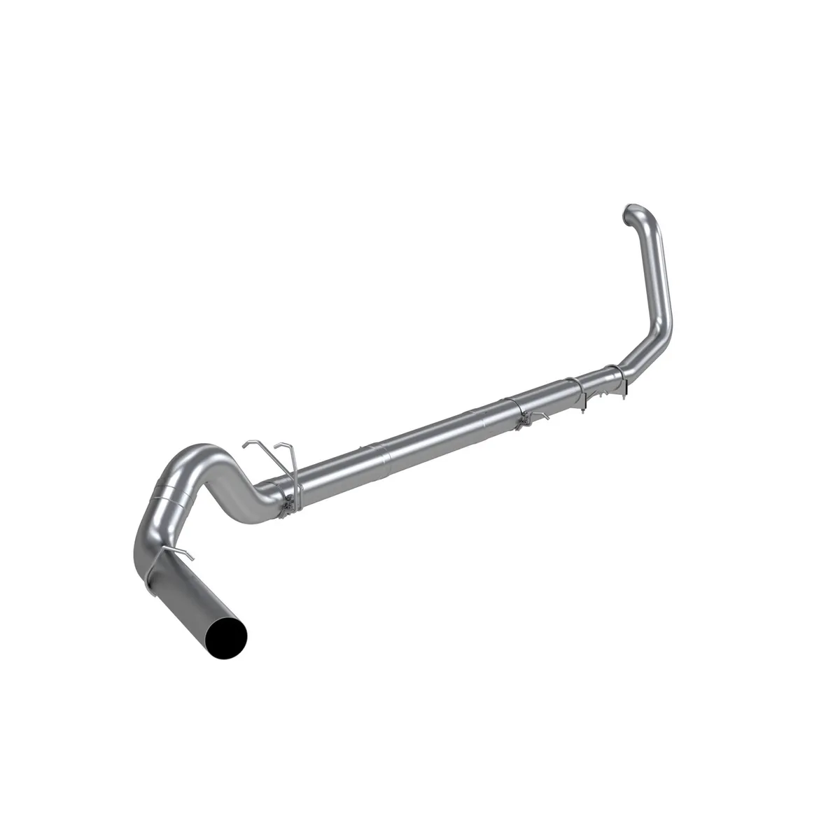 Armor Lite Turbo Back Exhaust System; 5in; Incl. 4 in. Turbo Down Pipe/Adapter/Ext. Pipes/Muffler DeletePipe/Over Axle Pipe; No Tip Incl.; Single Side Exit; OffRoad; Aluminized; product image