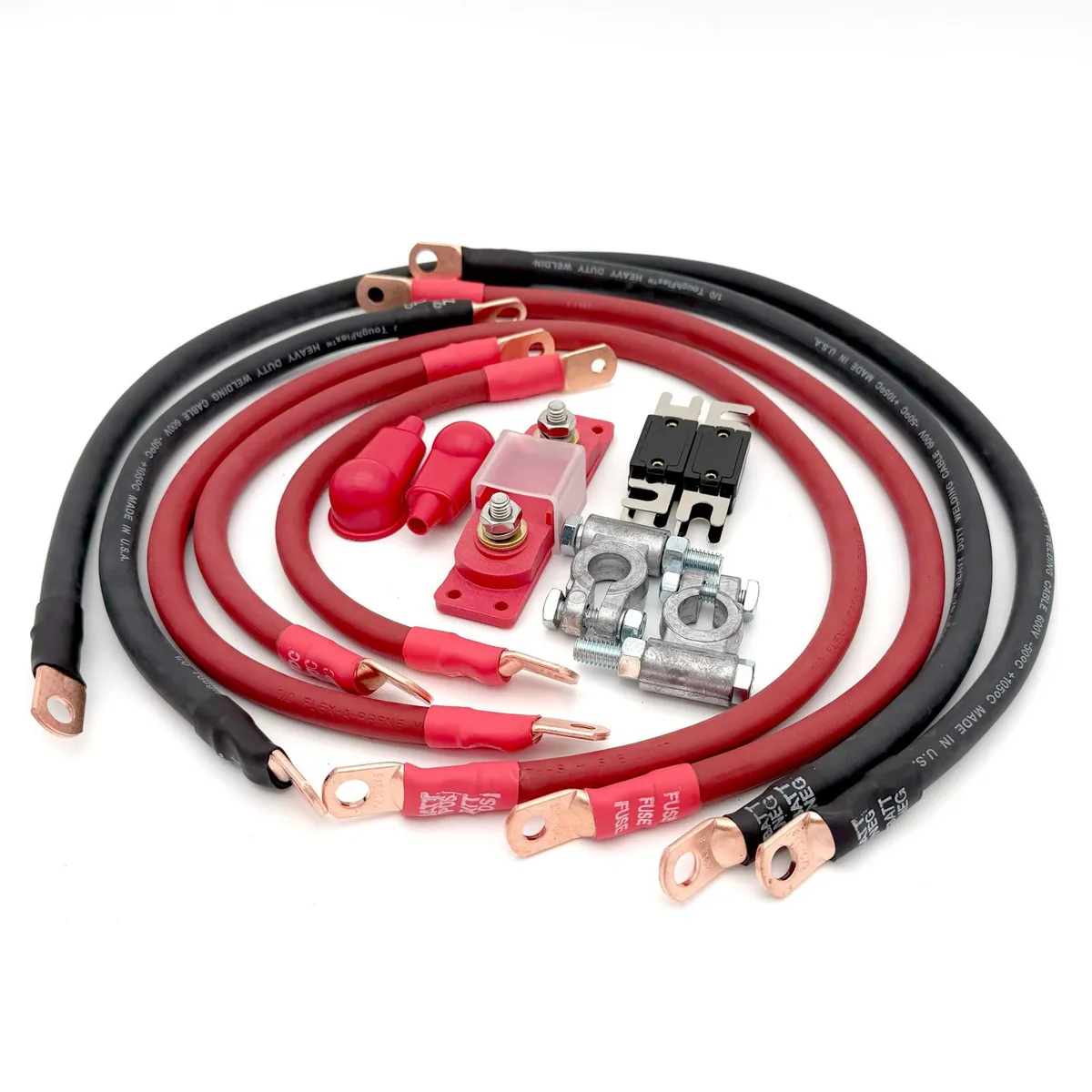 1997-1999 Jeep Wrangler TJ / LJ Battery Cable Kit 4.0 Liter 2 Gauge Battery Cable Big7Kits product image