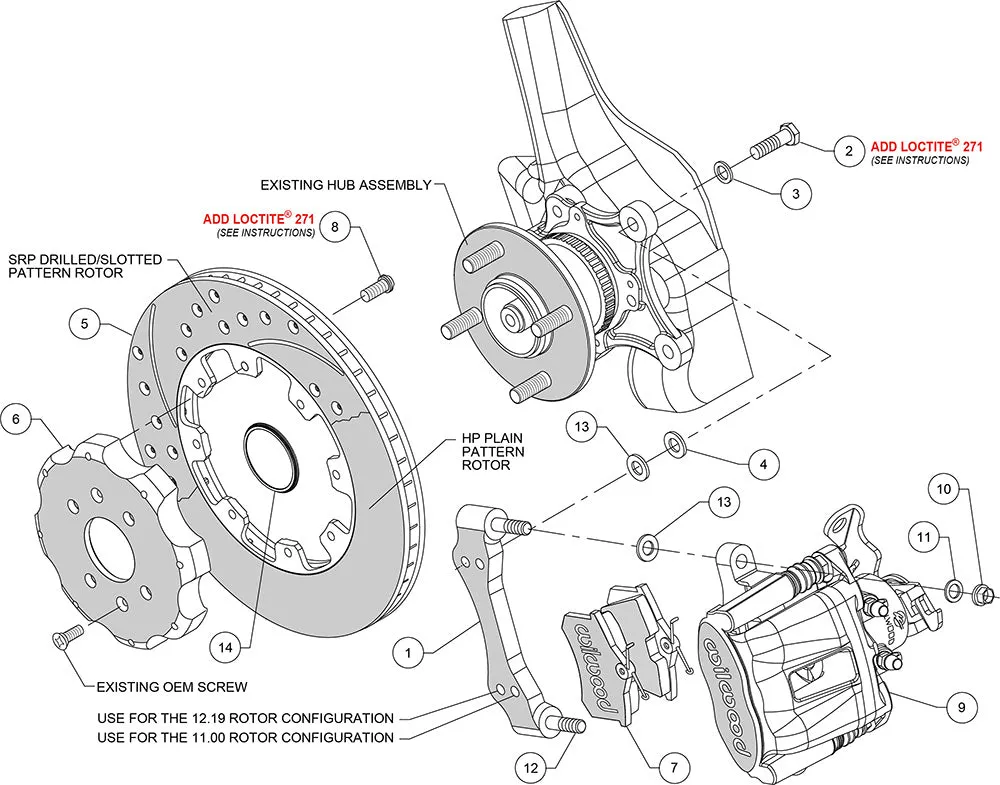 1990 - 2001 Acura, Honda Combination Parking Brake Caliper Rear Brake Kit - 140-10207 product image