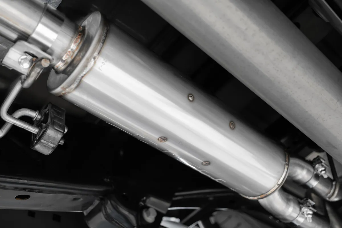 21-Up Ford F-150 T409 Stainless Steel 3 Inch Cat-Back 2.5 Inch Dual Split Side Exhaust System MBRP product image