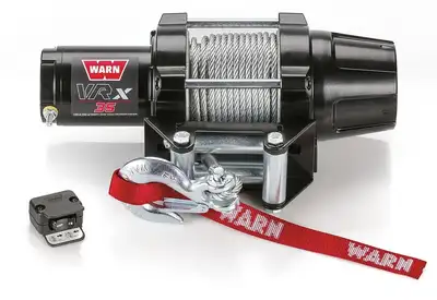 Warn Warn - Whether You’re on The Job or on The Trail, The 3,500 Lb. Capacity Warn Vrx 35 Winch Works as Hard as You do And is Great For Large Atvs or Two-Seat ut