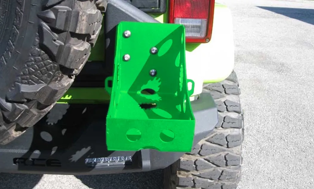 Steinjager Steinjäger Bumpers Wrangler JL 2018 to Present Jerry Can Holder Neon Green