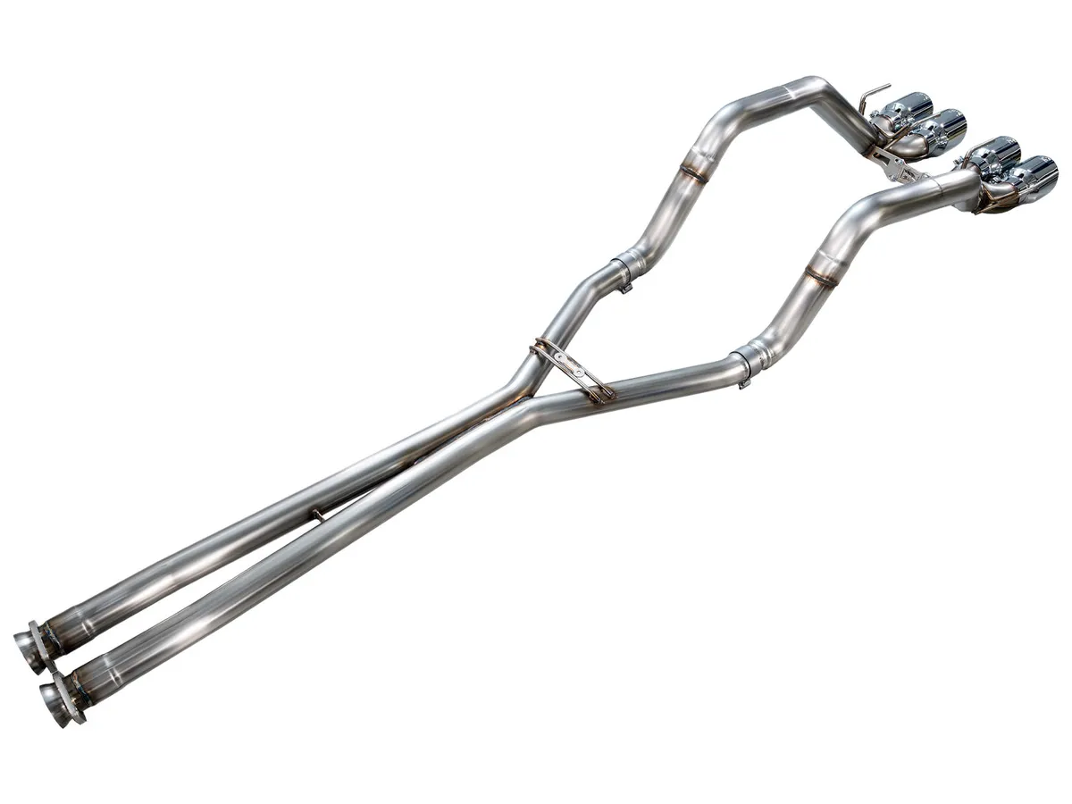 AWE Touring Edition Axleback Exhaust for C6 Chevrolet Corvette 6.2L (2009-2013) - Chrome Silver Tips 3015-42662 product image