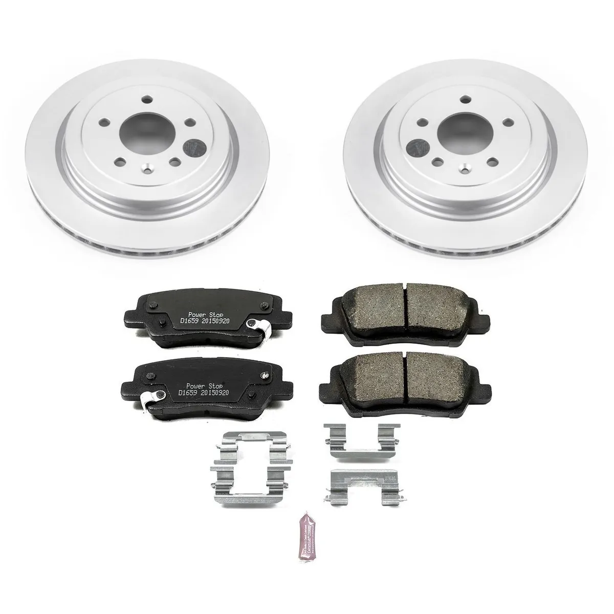 Z17 Geomet Coated Rotor Kit: Genuine Geomet Fully Coated Rotors; Ceramic Pads W/Hardware product image