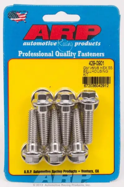ARP Auto Racing S/S Bellhousing Bolt Kit - 6pt. GM V6/V8