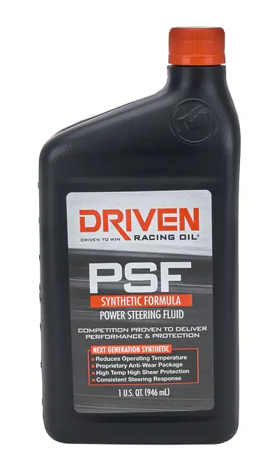 Driven Racing Oil Power Steering Fluid PSF Synthetic 1 Qt Bottle