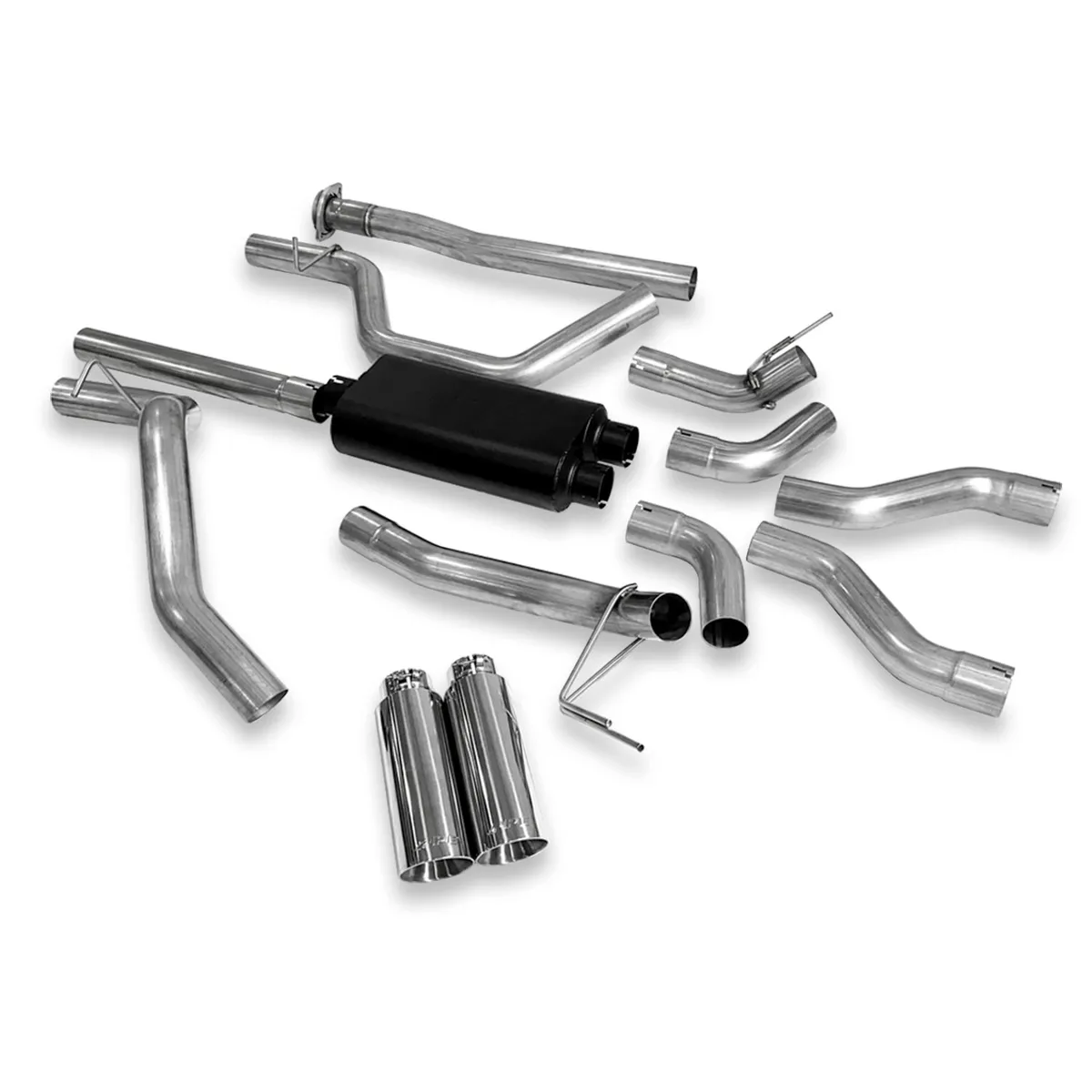 2019-2023 RAM 1500 5.7l Hemi Cat Back Exhaust System Dual Exit Polished Ppe Diesel product image