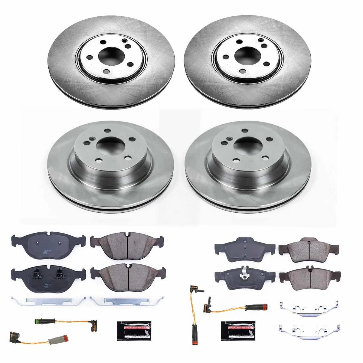 Z17 Direct Replacement Kit: Rotors; Ceramic Pads W/Hardware; Pad Sensors product image