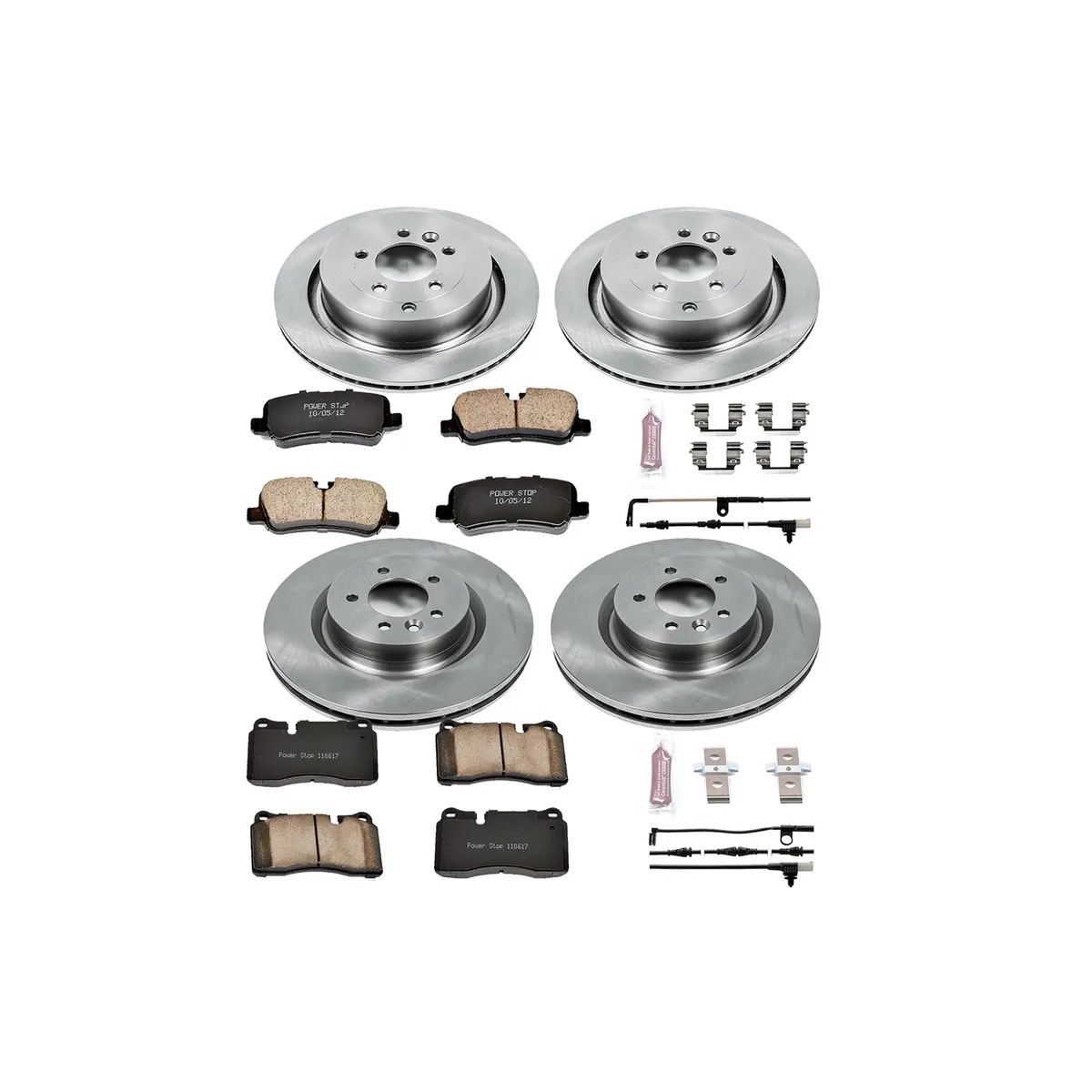 Z17 Direct Replacement Kit: Rotors; Ceramic Pads W/Hardware; Pad Sensors product image