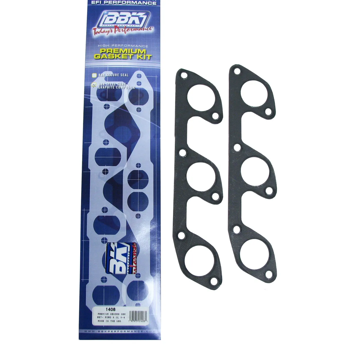 Bbk Performance Parts 1408 Premium Header Gasket Set Ford 4.0l v6 (Pair) product image