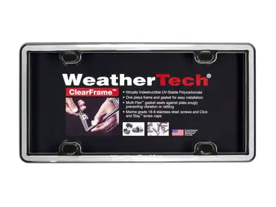 Weathertech Universal ClearFrame Kit Universal Brushed Stainless Accessory