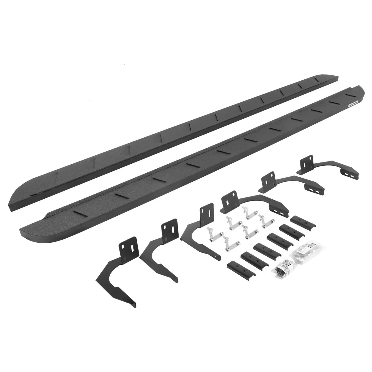 Go Rhino Go Rhino 63409980ST - RB10 Slim Line Running Boards With Mounting Brackets - Protective Bedliner Coating