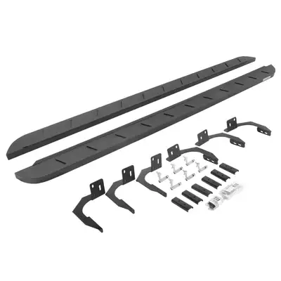 Go Rhino Go Rhino 63409980ST - RB10 Slim Line Running Boards With Mounting Brackets - Protective Bedliner Coating