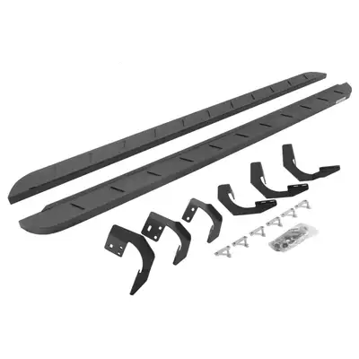 Go Rhino 2015-2019 Chevrolet Silverado 2500HD 3500HD RB10 Slim Running boards - Complete Kit RB10 Slim Running board + Brackets