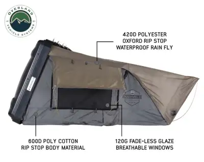 Overland Vehicle Systems Best Hard Shell Rooftop Tent 18189901 Bushveld II Overland Vehicle Systems