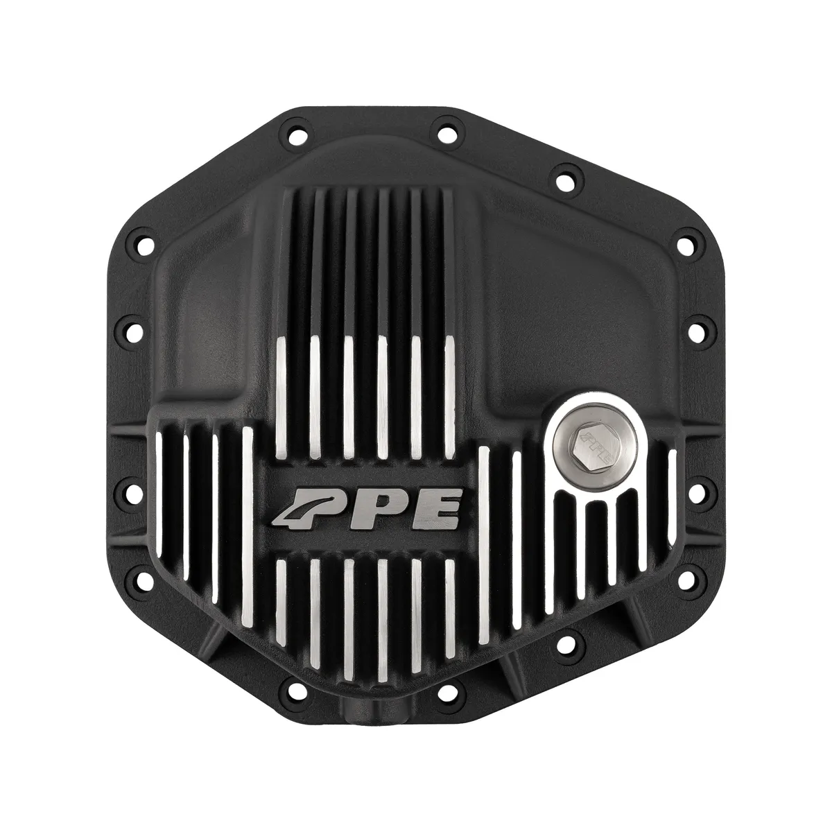 23-25 Ford Super Duty Dana M235 -14 Bolt Heavy-Duty Cast Aluminum Front Differential Cover Brushed Pacific Performance Engineering product image