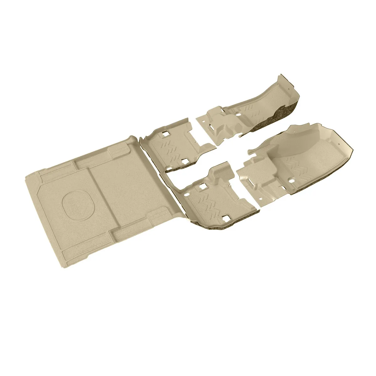 18-current JL 2DR floor kit front and rear flooring cargo mat mesa smoke product image