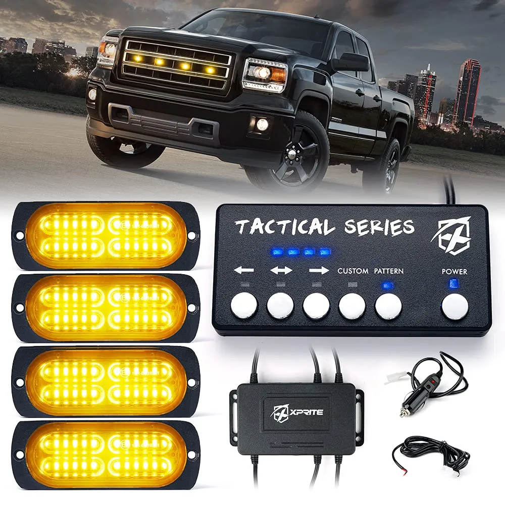 Xprite Grille and Surface Mount Light - Set of 4 | Tactical 24 Series product image