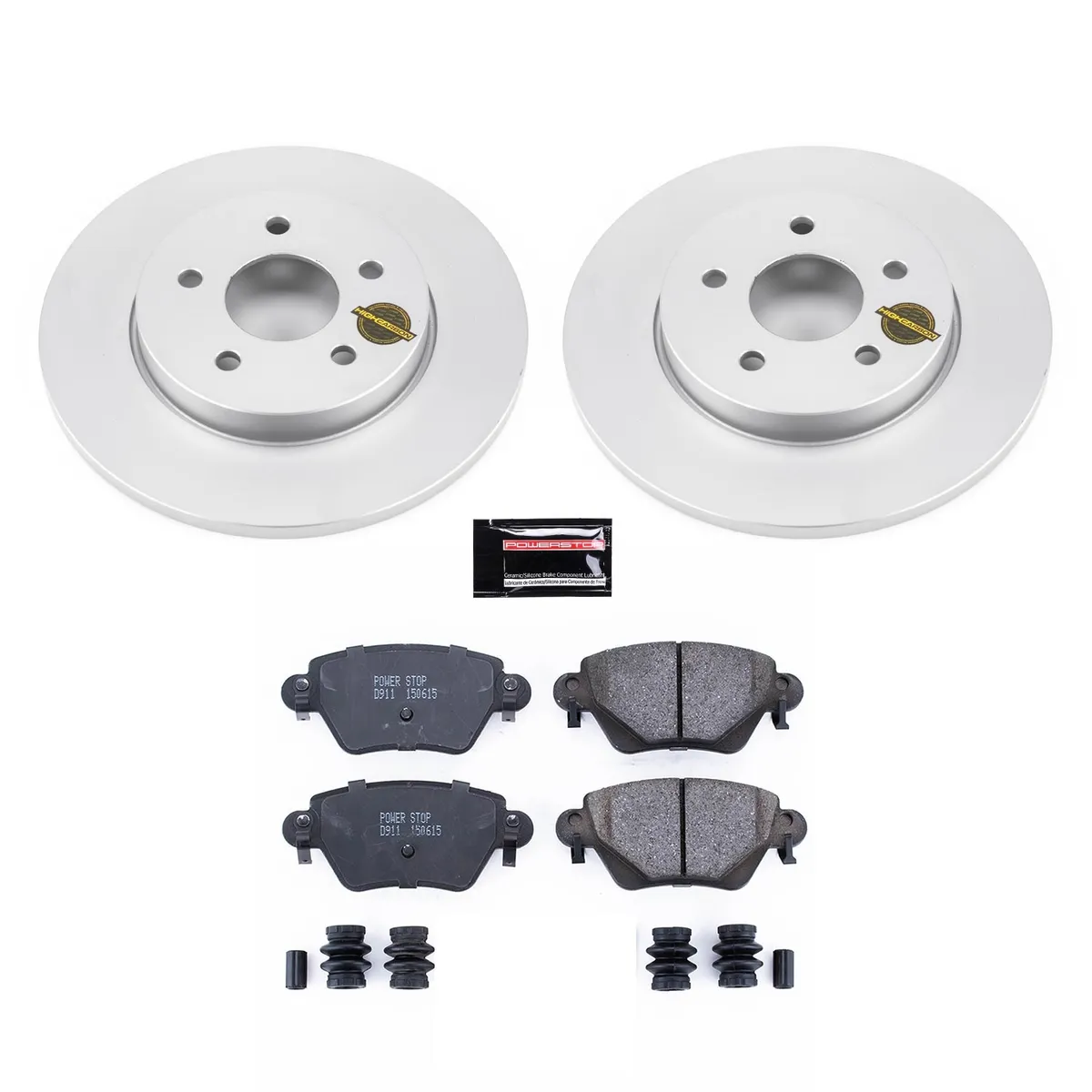 Z23 Sport Geomet Coated Rotor Kit For European Vehicles: Genuine Geomet Fully Coated Rotors; Carbon-Fiber Ceramic Pads W/Hardware product image