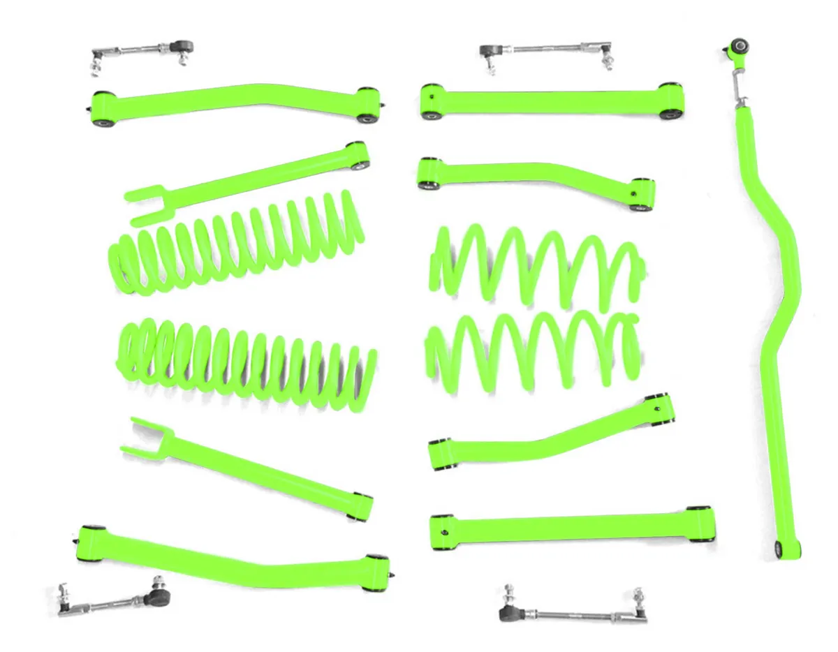 Steinjager Steinjäger Lift Kit Wrangler JK 2007-2018 2.5 Inch Neon Green