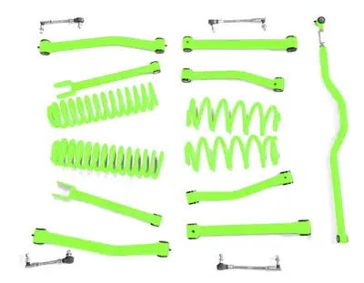 Steinjager Steinjäger Lift Kit Wrangler JK 2007-2018 2.5 Inch Neon Green