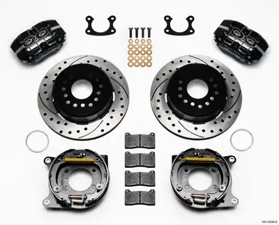 Wilwood Brakes Wilwood DP-DB PS Park Brake Kit Drilled Small Ford 2.50in Offset