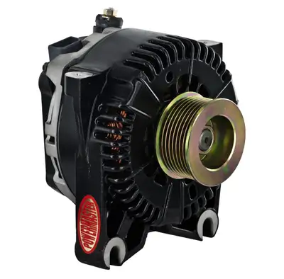 Power Master Alternator; Denso; 170 Amp; 7 Groove Pulley; Black Finish;