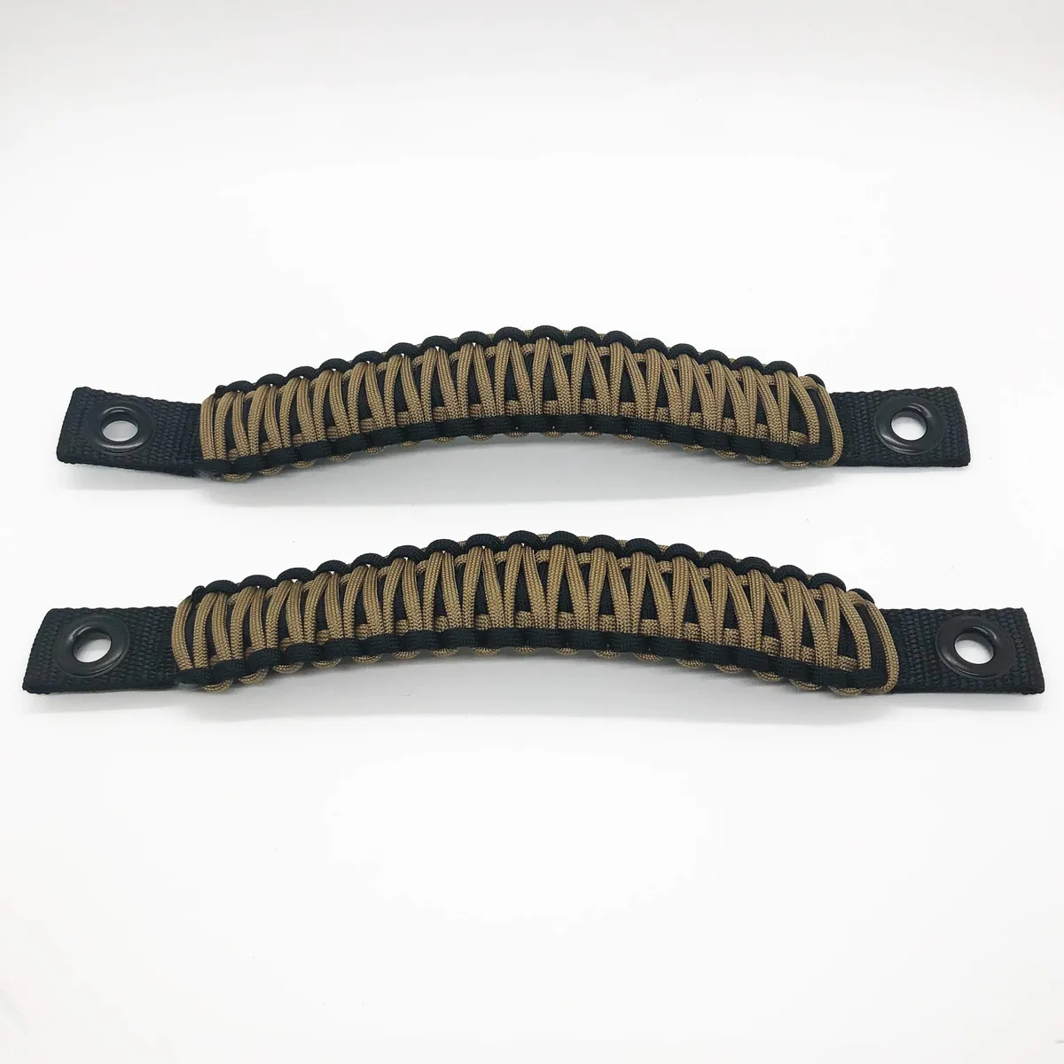 TJ Door Handles, Paracord Jeep® Grab Handles for Jeep Wrangler TJ & LJ 97-06 - Interior Door Pull Handles 550 Paracord Grab Handles w/ Grommets (PAIR) | Bartact® product image