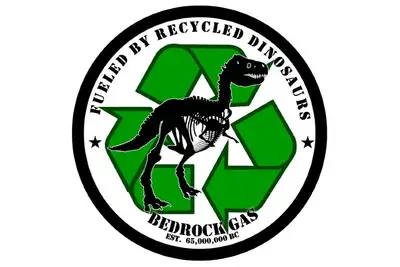 Decal Mob Decal Mob 4in Recycled Dinosaurs Sticker