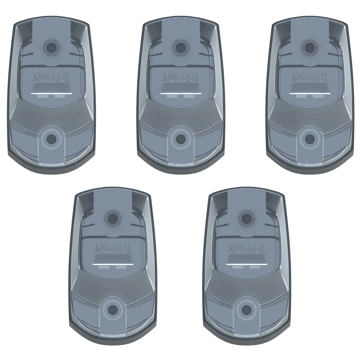 Ford 17-23 Superduty 5-Piece Set Clear Cab Roof Light Lens With 2-Way Forward Rear Facing White Ultra High-Power Leds - Attn This Cab Light Set is For a Fresh Install on a Truck That Did Not Come With OEM Cab Roof Lights no Square Hole Required - on product image