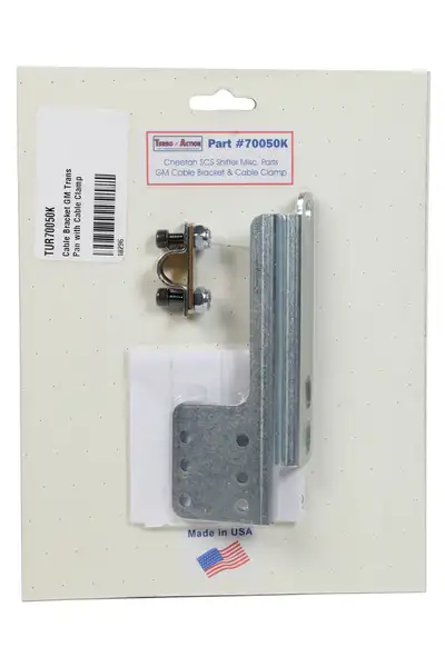 Turbo Action Cable Bracket GM Trans Pan with Cable Clamp