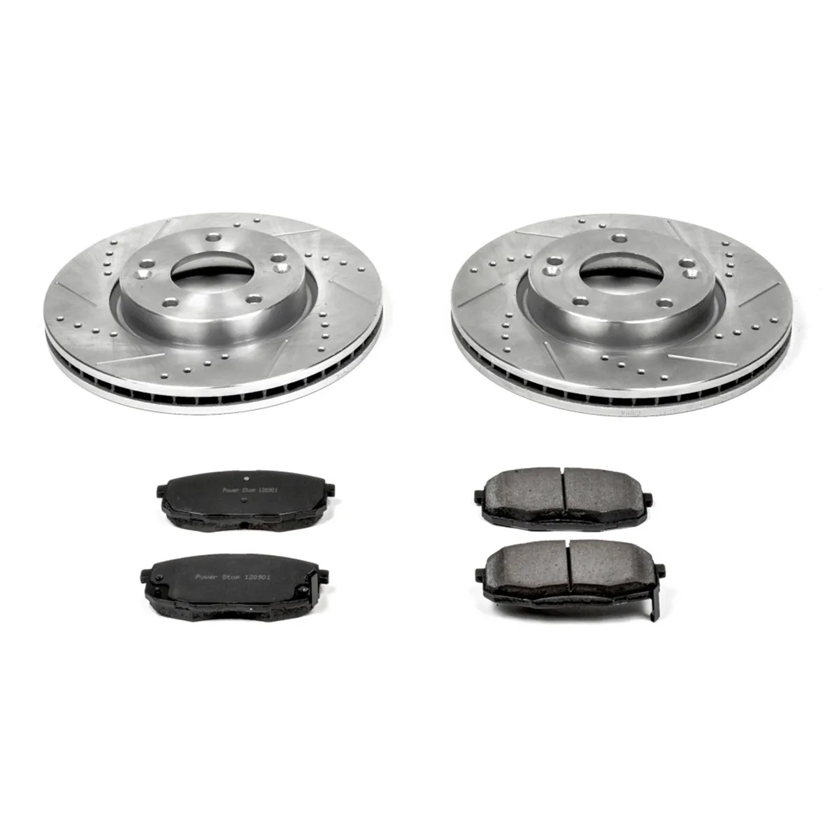 Z23 Evolution Sport Upgrade Kit: Drilled/Slotted Rotors; Carbon-Fiber Ceramic Pads W/Hardware product image