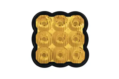 Diode Dynamics Ss5 LED Pod Lens Yellow Driving (Each)