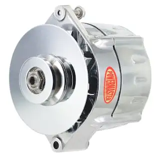 Power Master Smooth Look™ Alternator; 12si; 100 Amp; 1 Groove V Type Groove Pulley; Baffle; 1 or 3 Wire; Polished Finish;