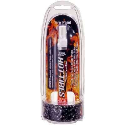 Dupli-Color Tire Paint; White; 0.5 Oz. Paint Pen