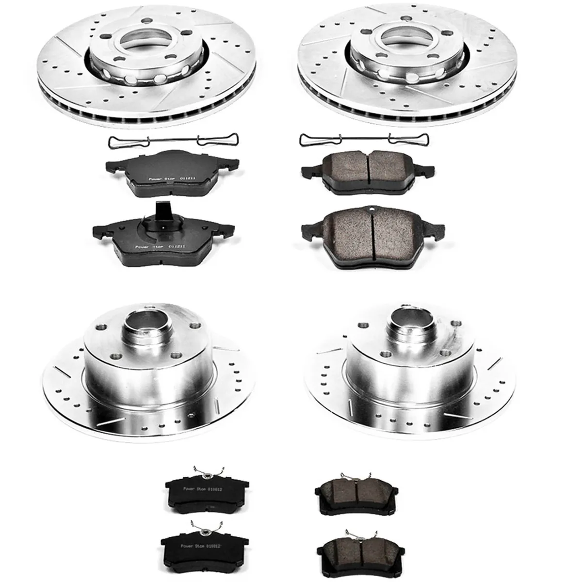 Z23 Evolution Sport Upgrade Kit: Drilled/Slotted Rotors; Carbon-Fiber Ceramic Pads W/Hardware product image
