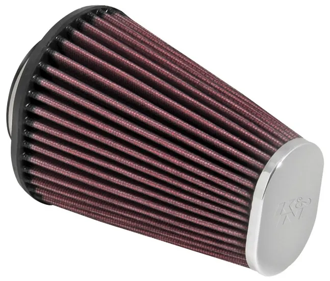 K&N 2-7/16FLG; 4-1/2 X 3-3/4B, 3 X 2T, 6H. Universal Chrome Filter