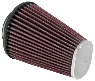 K&N 2-7/16FLG; 4-1/2 X 3-3/4B, 3 X 2T, 6H. Universal Chrome Filter