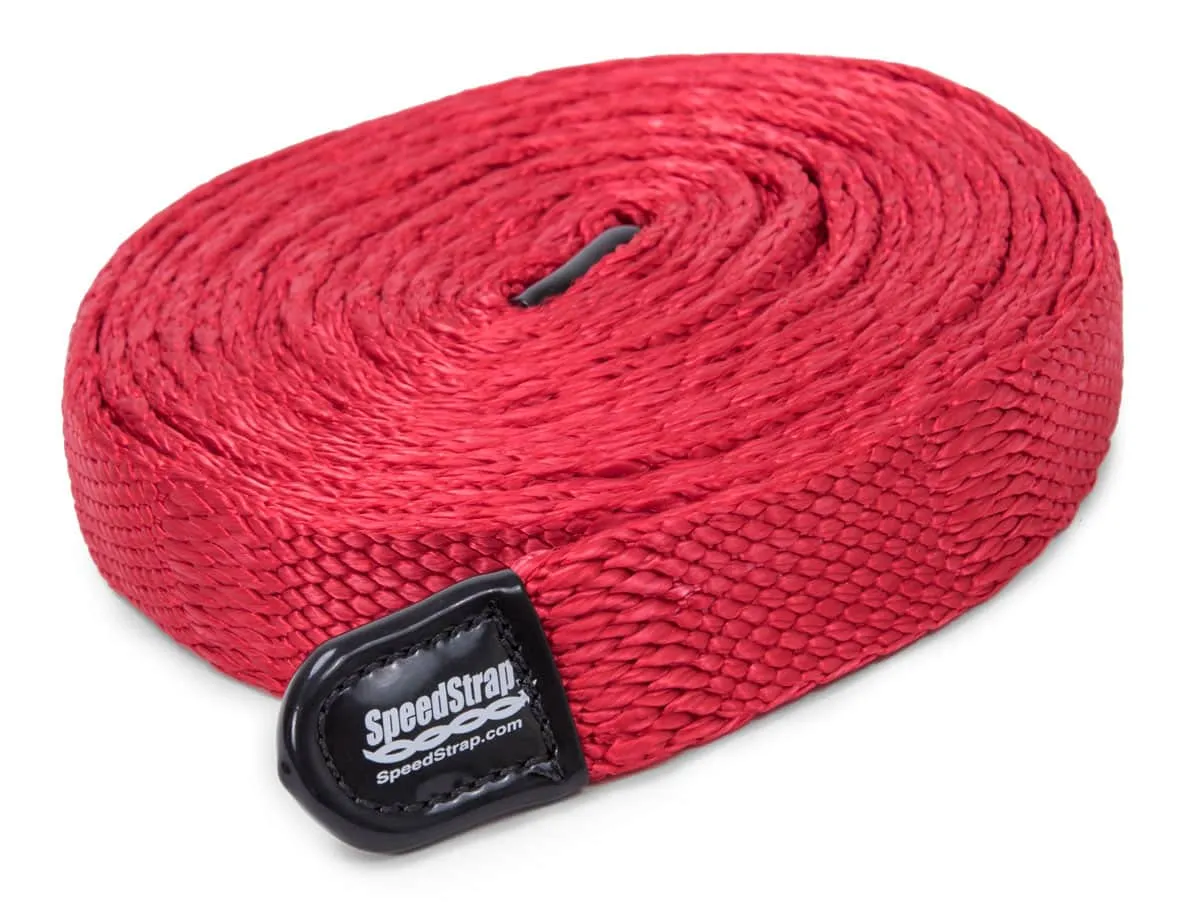 SpeedStrap SuperStrap 50ft x 1in Weavable Recovery Strap, Red  - 10,000lb Max Capacity product image